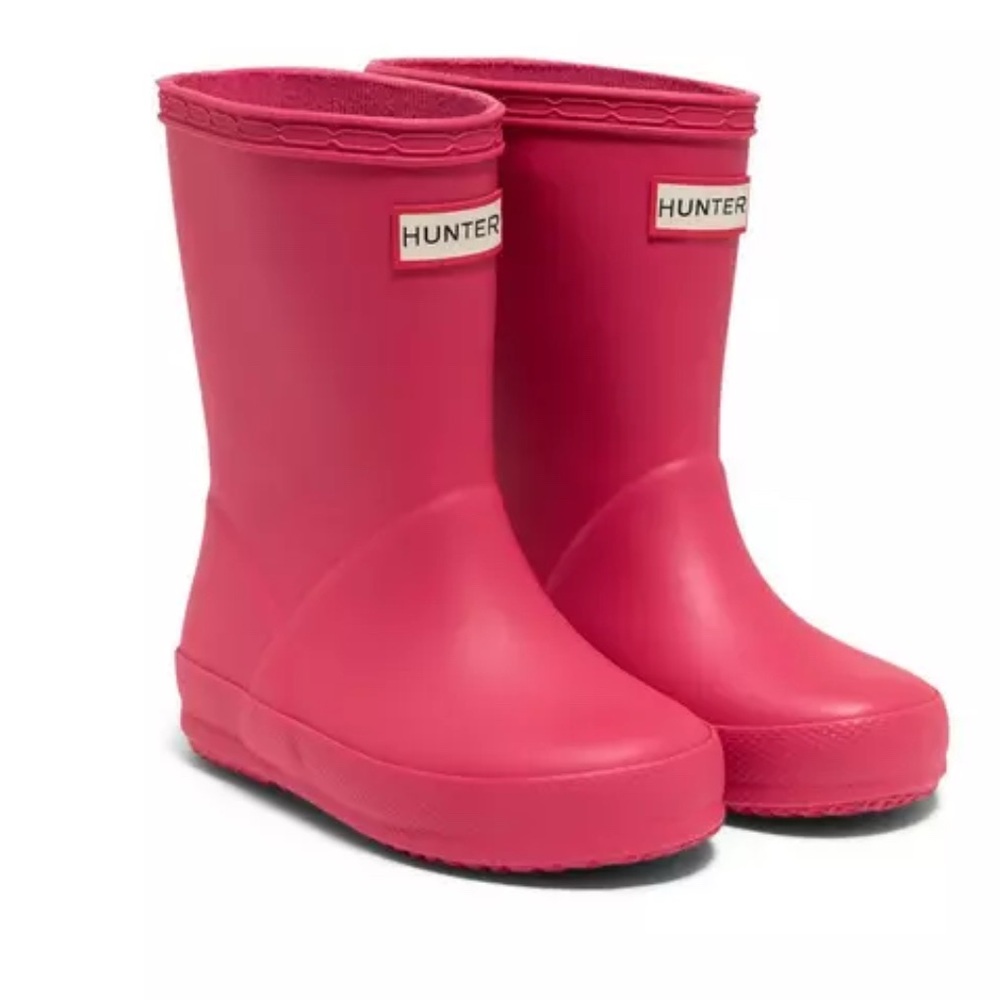 Toddler Girls Hunter Classic Pink Rain Boot (7/8)